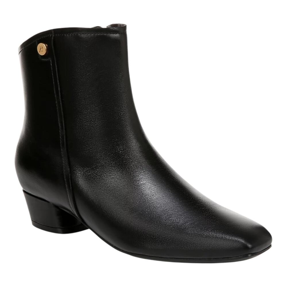 Naturalizer Women's Raffee Low Heel Square Toe Booties Black Size 8